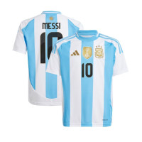 adidas Argentina Messi 10 Youth Home Jersey Copa America 2024