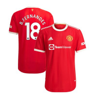 adidas Manchester United “B. Fernandes #18” Men’s Authentic Home Jersey 2021/22
