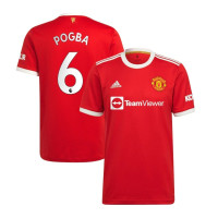adidas Manchester United "Pogba #6" Men's Home Jersey 2021/22