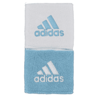 adidas Reversible Wristbands Sky Blue/White