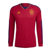 adidas Spain Men's Home Long Sleeve Jersey World Cup 2022