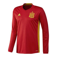 adidas Spain Men's Long Sleeve Home Jersey Euro 2016