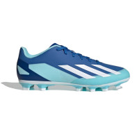 adidas X Crazyfast.4 Firm Ground Shoes (Bright Royal / White)
