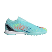 adidas X SpeedPortal .3 Laceless Turf Shoes (Clear Aqua)