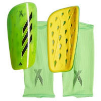 adidas X Speedportal League Shin Guards (Green / Solar Yellow)