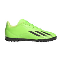 adidas X Speedportal.4 Youth Turf Shoes (Solar Green / Black)
