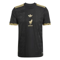 adidas Mexico Men's Authentic Gold Soccer Jersey 25