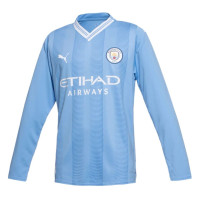 PUMA Manchester City Men's Stadium Long Sleeve Home Jersey 2023/24