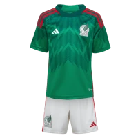 adidas Mexico 2022 Little Kids Home Mini Kit