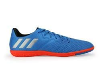 adidas Messi 16.3 Youth Indoor Soccer Shoes (Shock Blue/Silver Metallic)