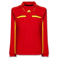 adidas Referee Long Sleeve Jersey (L) Red