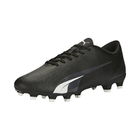 PUMA Mens Ultra Play Firm, Artificial Ground Soccer Cleats, PUMA Mens black-PUMA Mens white, 10.5
