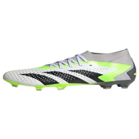 adidas Unisex Predator Accuracy.2 Firm Ground Sneaker, White/Core Black/Lucid Lemon, 9 US Men