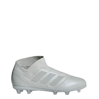 adidas Nemeziz 18+ Fg J Silver/White Soccer Shoes 6