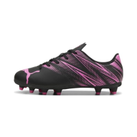 PUMA Kids Attacanto Firm, Artificial Ground Soccer Cleats Sneaker, Black-Poison Pink, 10 US Unisex Toddler