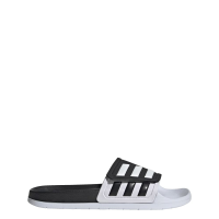 adidas Unisex Adilette Slides Sandal, Black/White/Black (TND), 14 US Women