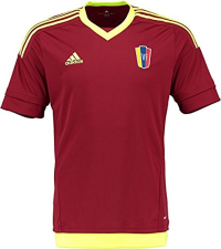 adidas Venezuela Home Jersey, Burgundy/Solar Yellow (L)
