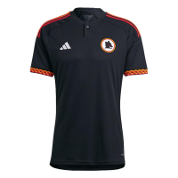adidas AS Roma Men's Third Jersey 23/24 (US, Alpha, 3X-Large, Regular, Regular, Polyester) Black