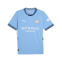 Puma Mens MCFC Crew Neck Short Sleeve Home Replica Jersey Casual - Blue - Size XL