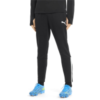 PUMA Men's Teamliga Training Pants, Black/White, L