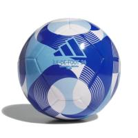 adidas Unisex-Adult Olympics Club Soccer Ball, White/Clear Sky/Team Royal Blue, 5