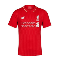 New Balance Liverpool FC 2015/16 Short Sleeve Home Jersey - Youth - Red -