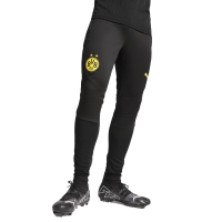 PUMA Borussia Dortmund Training Pant 2024/25 (US, Alpha, Large, Regular, Regular, Black/Faster Yellow)