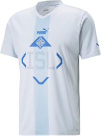 PUMA Iceland Men's Away Jersey 2022 Sky Blue (US, Alpha, XX-Large, Regular, Regular, Light Blue)