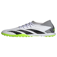 adidas Unisex Predator Accuracy.3 Turf Sneaker, White/Core Black/Lucid Lemon, 10.5 US Men