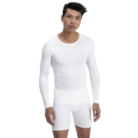 PUMA Men's Liga Baselayer Long Sleeve Tee, White, XXL
