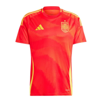 adidas Spain Men’s Home Stadium Jersey 2024 (US, Alpha, XX-Large, Regular, Regular, Better Scarlet)