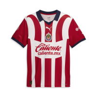 PUMA Chivas 23/24 Men's Home Stadium Jersey (as1, Alpha, l, Regular, Regular) Red/White
