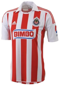 adidas Chivas 2012/13 Youth Home Jersey (YL) Red, White