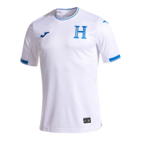 Joma Federacion Futbol Honduras Home Jersey 2024 Short Sleeve (US, Alpha, Large, Regular, Regular, White)