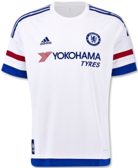 adidas Kids Chelsea Away Soccer Jersey 2015/16 (White) Youth Medium