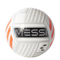 adidas Performance Messi Soccer Ball, White/Clear Grey/Black/Solar Red, Size 3