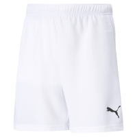 PUMA Kids' TeamRise Shorts, White Black, Medium