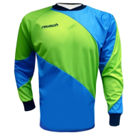 Reusch Soccer Prisma Long Sleeve Goalkeeper Jersey, Blue/Green, Youth Small
