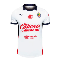 PUMA Chivas Men's PRO Authentic Away Jersey 2024/25 (US, Alpha, 3X-Large, Regular, Regular, White)