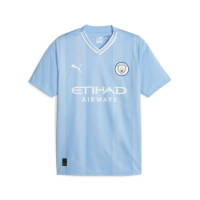 PUMA Men's Soccer Manchester City 23/24 Home Jersey - Celebrate The Etihad Stadium Features of The Club's Inaugural Season (as1, Alpha, l, Regular, Regular) Blue