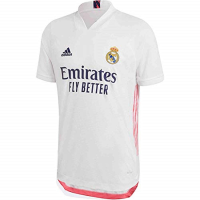 Real Madrid Home Men's Authentic Soccer Jersey- 2020/21 (Medium) White