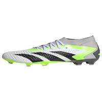 adidas Unisex Predator Accuracy.2 Firm Ground Sneaker, White/Core Black/Lucid Lemon, 9.5 US Men