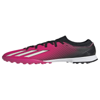 adidas X SPEEDPORTAL.3 Turf Soccer Shoe, Team Shock Pink/Zero Metallic/Black, 6 US Unisex Big Kid