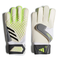 adidas Unisex-Adult Match Predator Goalie Gloves White/Lucid Lemon/Black 11
