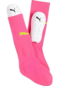 Puma Closed Toe Shinguard Pink Size L/XL