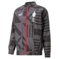 Puma 2022-23 AC Milan Pre-Match Jacket - Puma Black-Asphalt 2XL