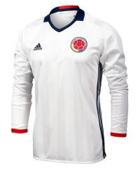 adidas Colombia Home L/S Men's JERESY (as1, Alpha, m, Regular, Regular, Medium) White