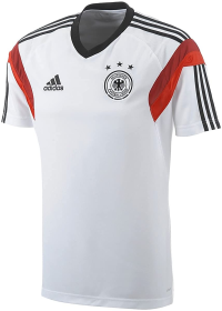 adidas Men's Soccer Germany Training Jersey World Cup 2014 (Small) White