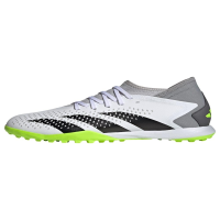 adidas Unisex Predator Accuracy.3 Turf Sneaker, White/Core Black/Lucid Lemon, 10 US Men
