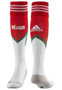 adidas Mexico Red Home Crest Socks 9-10 1/2 Mens Red/White/Green